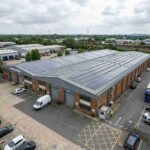 Commercial solar panel install